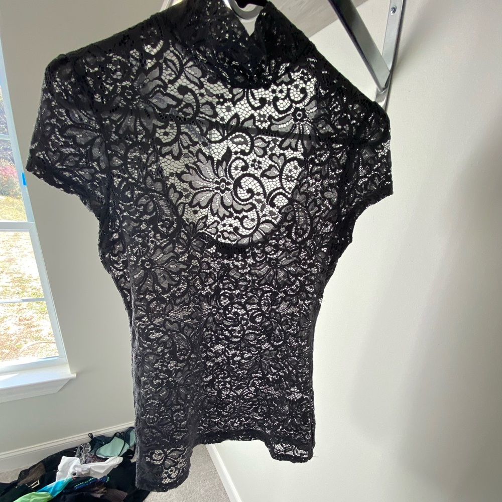 Grey Lace Shirt